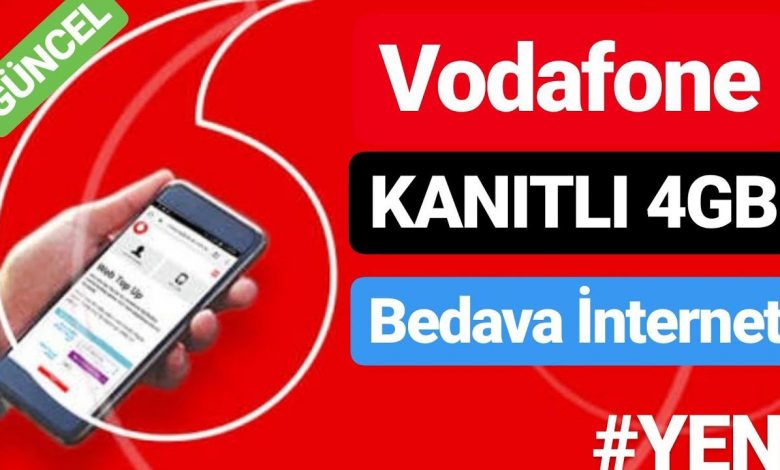 Vodafone Ücretsiz İnternet Kazanma