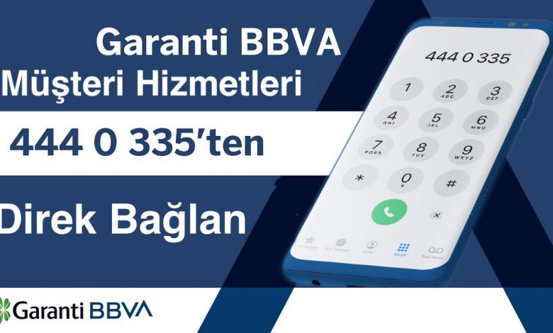Garanti BBVA Bankası Müşteri Hizmetlerine Direk Bağlanma