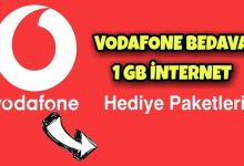 Vodafone Hediye İnternet Paketleri