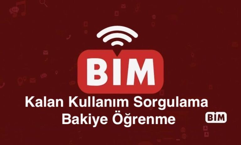 Bimcell Kalan Kullanım Sorgulama ve Bakiye Öğrenme