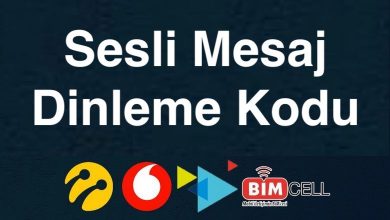 Sesli Mesaj Dinleme Turkcell, Vodafone ve Türk Telekom