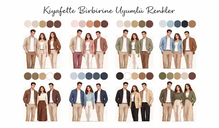 Kıyafette Birbirine Uyumlu Renkler