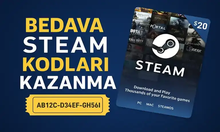 Bedava Steam Cüzdan Key Kodları Kazanma Taktikleri 2026