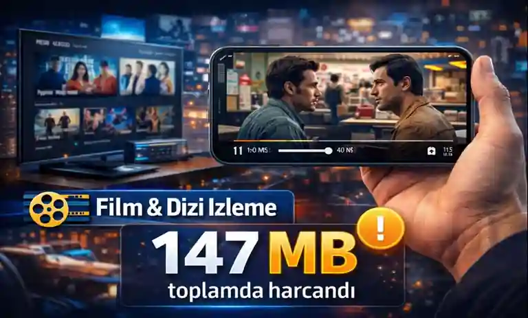 2 Saat Film ve 1 Saat Dizi Bölümü Kaç MB İnternet Harcar?