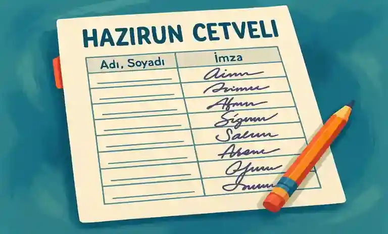 Hazirun Cetveli Nedir? Nereden Alınır? Ne Zaman Hazırlanır?