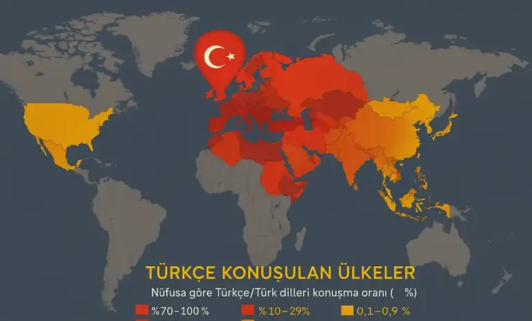 Türkçe Konuşan Ülkeler: Yurt Dışında Türkçe Konuşma Oranları