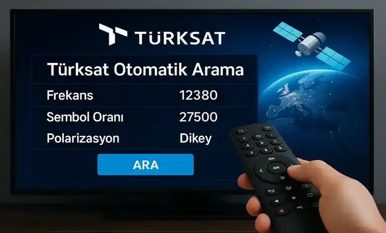 Türksat Uydusu Otomatik Kanal Frekansı Ayarları 2026