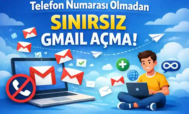 Telefon Numarası Olmadan Sınırsız Gmail Açmanın 10 Yöntemi
