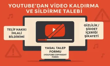 YouTube'dan Video Kaldırma ve Sildirme Talebi 2026