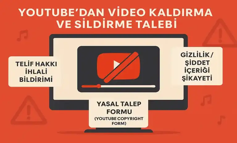 YouTube'dan Video Kaldırma ve Sildirme Talebi 2026